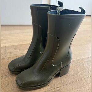 Free People Olive Green Women's Ankle Boots